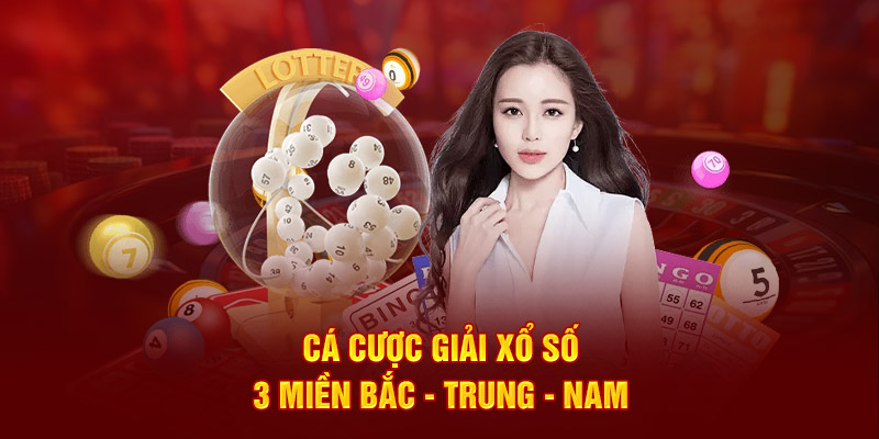 Cá cược giải xổ số 3 miền Bắc - Trung - Nam 